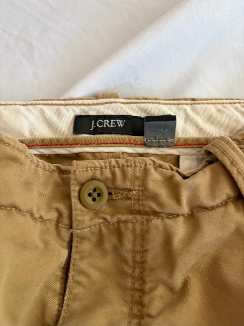 J. Crew Men's Tan Cargo Pants - Utility Style Size 34x34